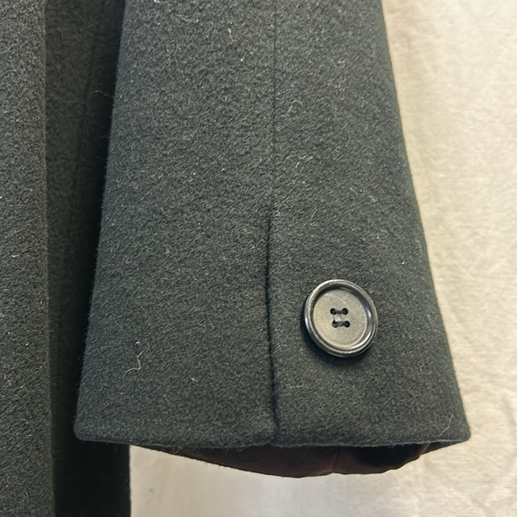 Glamorous Marvin Richards Lambswool Full Length Black Winter Coat with F… - Picture 10 of 12